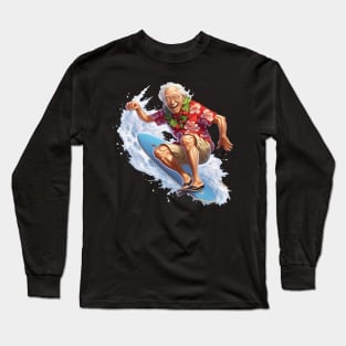 ny Grandpa Surfing 3 Long Sleeve T-Shirt